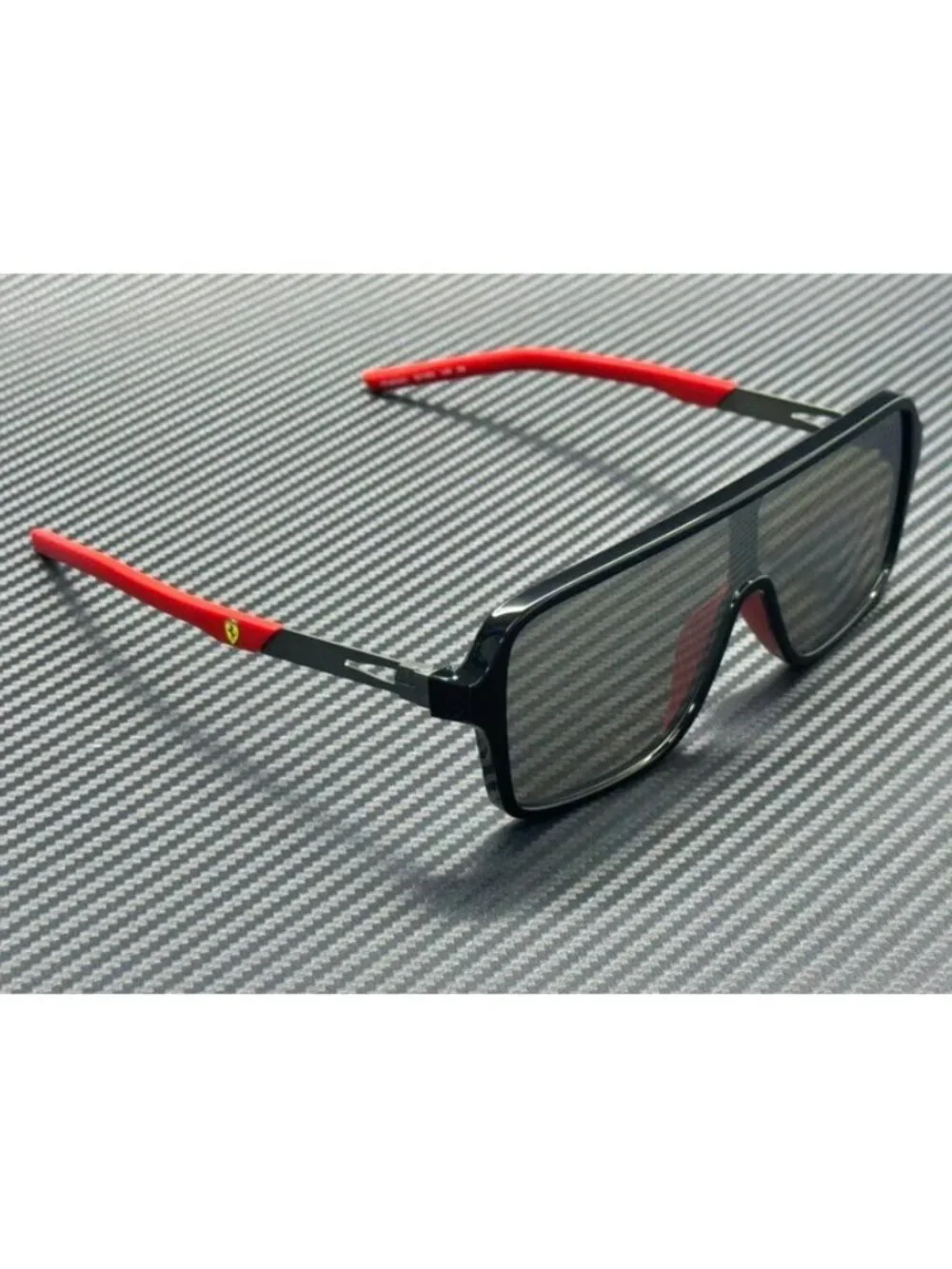 New Ferrari Men Shiny Black Sunglasses 63-21-145